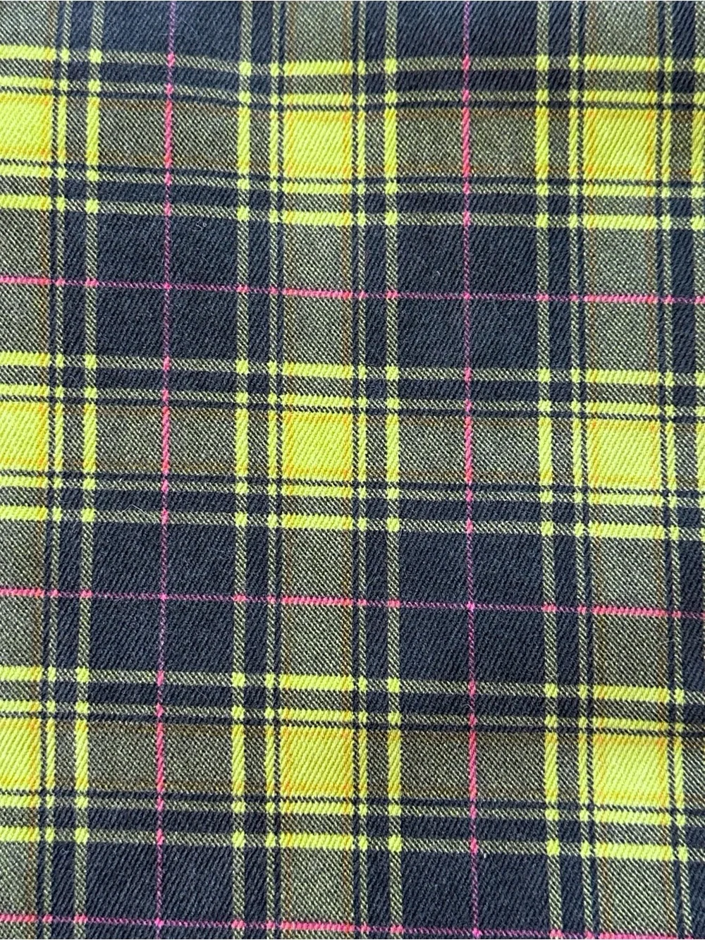The Ragged Priest green yellow plaid high rise jeans 28